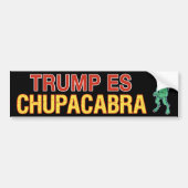 Trump Es Chupacabra Autoaufkleber (Vorne)