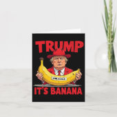 Trump Es ist Banana (für Maßstäbe) Funny Meme Karte (Vorderseite)