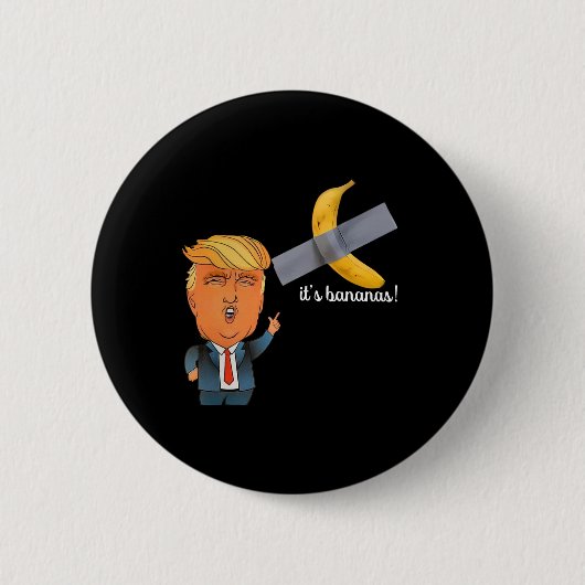 Trump Es ist Banana (für Maßstäbe) Starship Funny Button (Vorderseite)