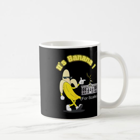 Trump Es ist Banana (für Maßstäbe) Starship Funny Kaffeetasse (Rechts)