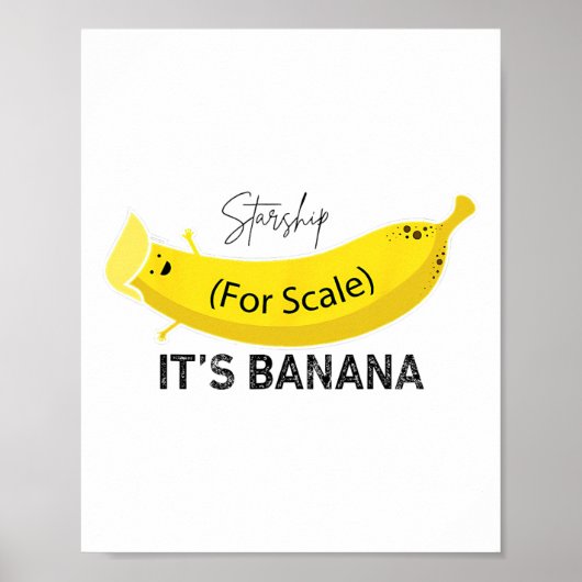 Trump Es ist Nana (für Maßstab) Starship Funny Tru Poster (Vorne)