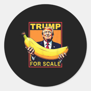 Trump Es ist Nana (für Maßstäbe) Starship Funny Runder Aufkleber
