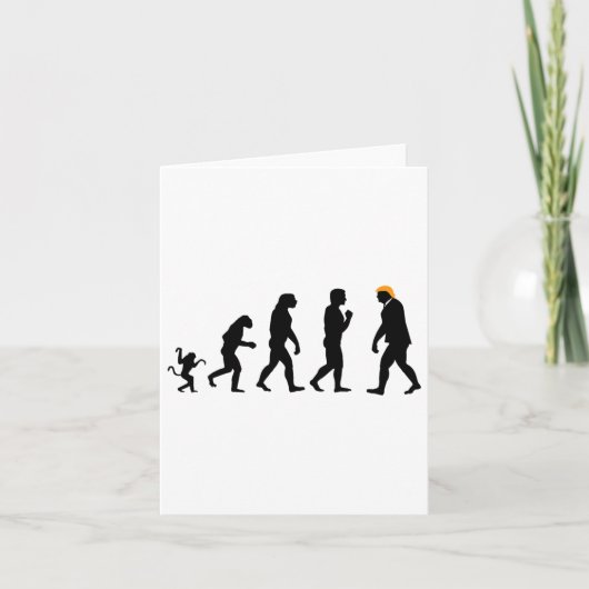 Trump Evolution Resist Funny Donald Trump Karte (Vorderseite)