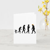 Trump Evolution Resist Funny Donald Trump Karte (Gelbe Blume)