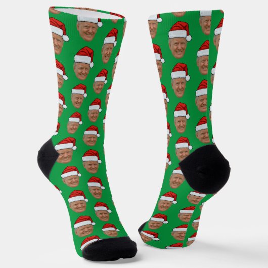 Trump-Face-Gift-Socken Custom-Face-Foto Socken (Gewinkelt)