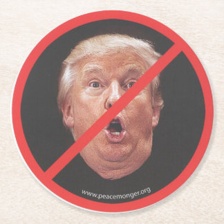 Trump Face Paper Coaster Runder Pappuntersetzer