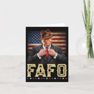 Trump Fafo F findet unsere Fahne patriotisch herau Karte