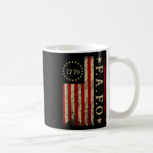Trump Fafo F rund um die Retro-Fahne Kaffeetasse