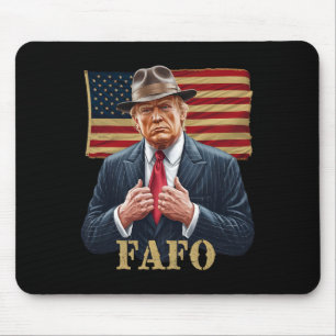 Trump Fafo F rund um die Vintage US-Flagge Mousepad