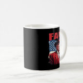 Trump Fafo Funny Fafo Trump Amerikanische Flagge Kaffeetasse (VorderseiteRechts)