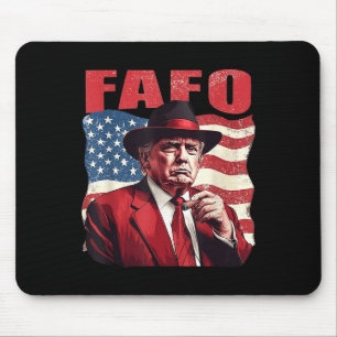 Trump Fafo Funny Fafo Trump Amerikanische Flagge Mousepad
