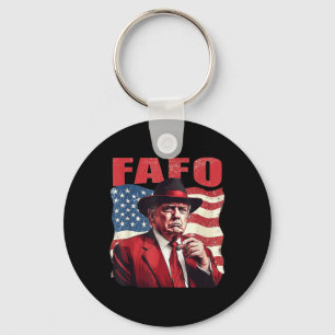 Trump Fafo Funny Fafo Trump Amerikanische Flagge Schlüsselanhänger