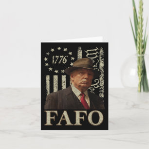 Trump Fafo, Funny Fafo, Trump, die amerikanische F Karte
