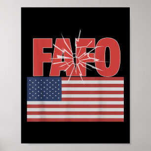 Trump Fafo, Funny Fafo, Trump, die amerikanische F Poster