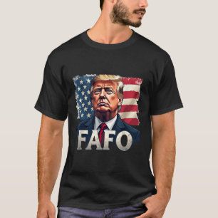 Trump Fafo macht sich Vintag die Fahne der USA zun T-Shirt