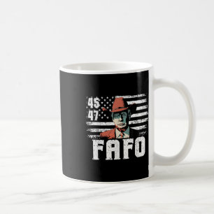 Trump Fafo US Flag Funny Trump 4. Juli Kaffeetasse