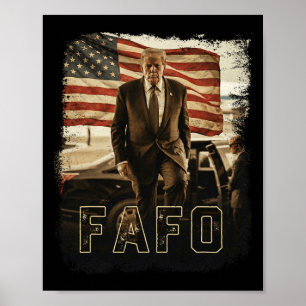 Trump Fafo Vintage Präsident Trump 2026  Poster