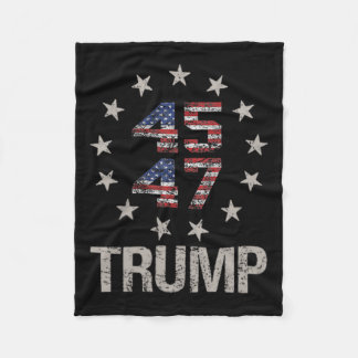 Trump-Fahne 2024 (auf dem Stapel): Amerika als Tru Fleecedecke