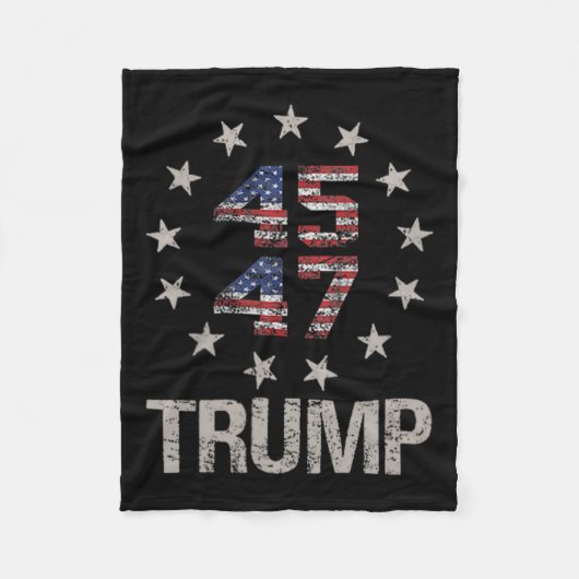 Trump-Fahne 2024 (auf dem Stapel): Amerika als Tru Fleecedecke (Vorderseite)