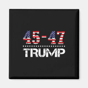 Trump-Fahne 2024 (auf dem Stapel): Amerika als Tru Magnet