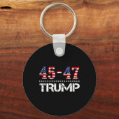 Trump-Fahne 2024 (auf dem Stapel): Amerika als Tru Schlüsselanhänger (Vorderseite)
