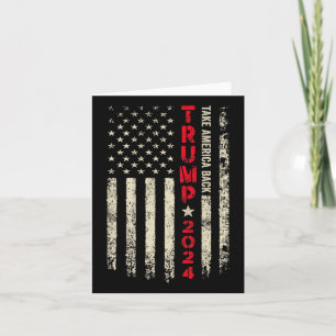 Trump-Fahne 2024 nimmt Amerika die Trump-Fahne 45  Karte