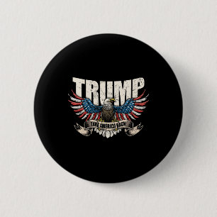 Trump-Fahne 2024 nimmt Amerika für männliche Fraue Button