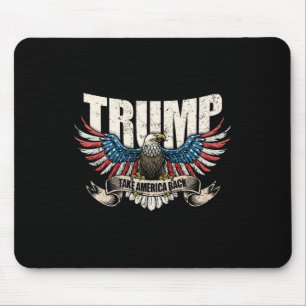 Trump-Fahne 2024 nimmt Amerika für männliche Fraue Mousepad