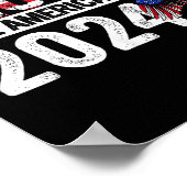 Trump-Fahne 2025 lässt Amerika auf den 4. Juli tru Poster (Ecke)