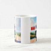 Trump fährt Motorrad über 47 Zeichen Schöne USA Kaffeetasse (Mittel)