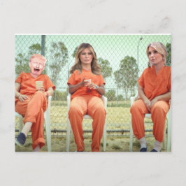 Trump Familie im Gefängnis Postcard Postkarte