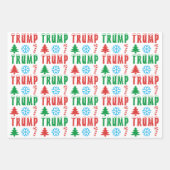 Trump feierliches Weihnachtsfest - Set des Wrappin Geschenkpapier Set (Vorderseite 3)