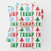 Trump feierliches Weihnachtsfest - Set des Wrappin Geschenkpapier Set (Beispiel)