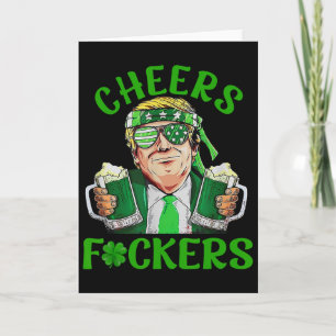 Trump feiert Ers St. Patricks Day irisches Trinken Karte