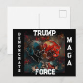 TRUMP FEIERTAGSPOSTKARTE (Vorne/Hinten)