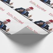 Trump. Feliz Navidad, Mexiko wird dafür bezahlen! Geschenkpapier (Ecke)