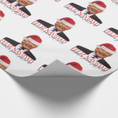 Trump. Feliz Navidad, Mexiko wird dafür bezahlen! Geschenkpapier (Ecke)