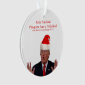 Trump. Feliz Navidad, Mexiko wird dafür bezahlen! Ornament (Vorderseite)
