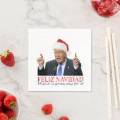 Trump. Feliz Navidad, Mexiko wird dafür bezahlen! Serviette (Beispiel)
