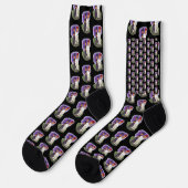 Trump Felonies Black Socks Socken (Linkes Detail)
