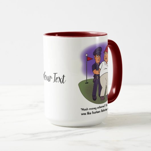 Trump Felonies Coffee Tasse (VorderseiteRechts)