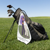 Trump Felonies Golf Towel Golfhandtuch (Gras)