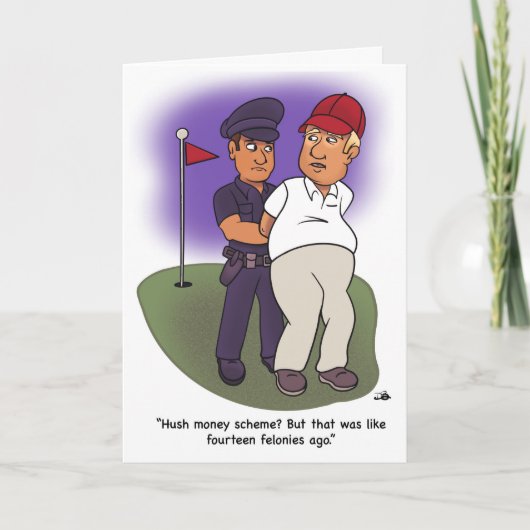 Trump Felonies Grußkarte Karte (Vorderseite)