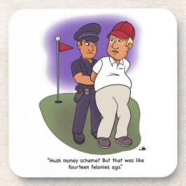 Trump Felonies Hard Plastic Untersetzer