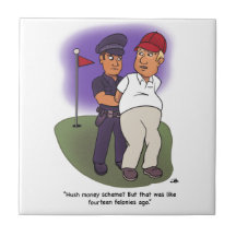 Trump Felonies Keramik Tile