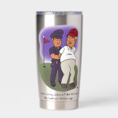 Trump Felonies Thermobecher (Rückseite)