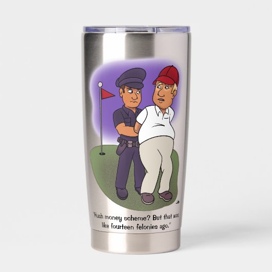 Trump Felonies Thermobecher (Vorderseite)