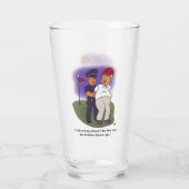 Trump Felonies trinken Glass Glas (Rückseite)