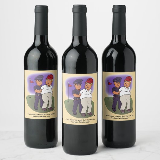 Trump Felonies Wine Labels Weinetikett (Flaschen)