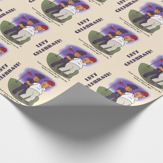 Trump Felonies Wrapping Paper Geschenkpapier (Ecke)